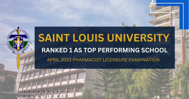SLU RANK 1 Pharmacy Licensure Examination April 2023 Pharmacists Licensure Examination