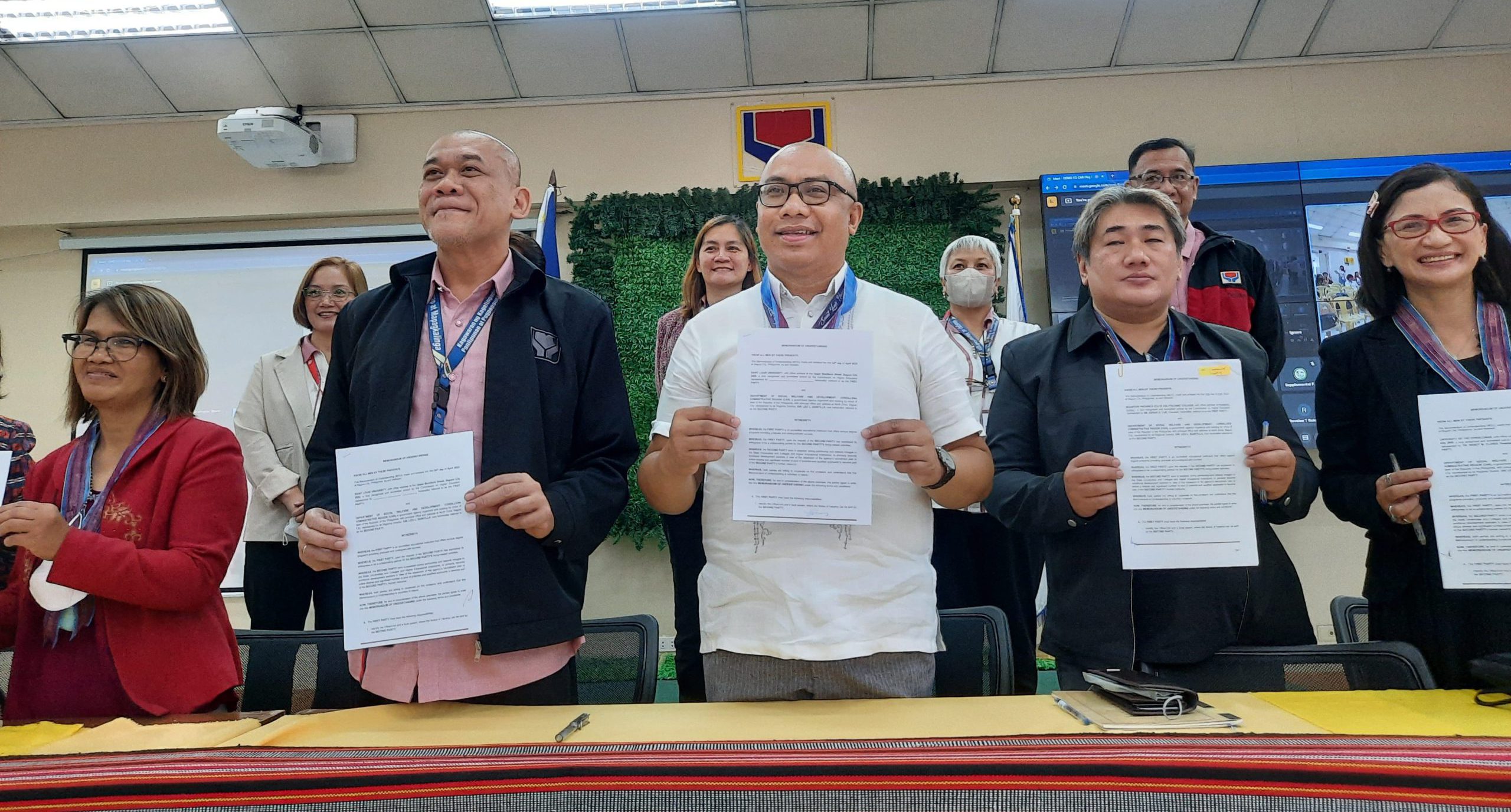 SLU Signs the Memorandum of Understanding with the DSWD–CAR for Hiring Related Activities