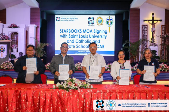 SLU signs MOA with DOST for STARBOOKS SLU signs MOA with DOST for STARBOOKS