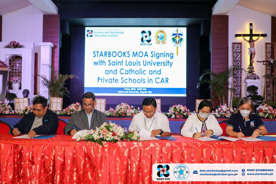 SLU signs MOA with DOST for STARBOOKS