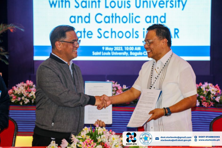 SLU signs MOA with DOST for STARBOOKS