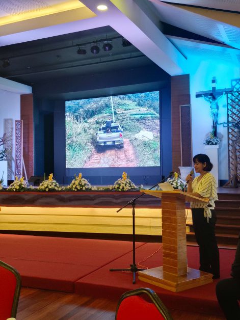 Dr. Richel Lamadrid at the Traditional Knowledge Conference on Oral Histories and Lived Religious Traditions