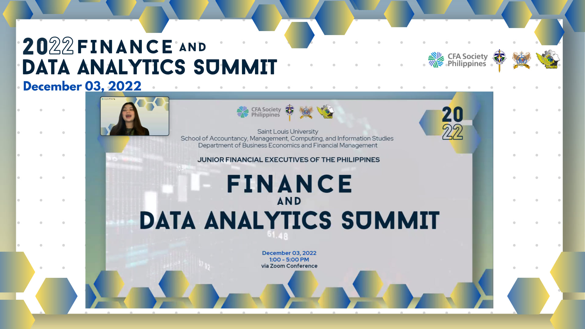 SLU Financial Management Students are Primary Delegates in Finance and Data Analytics Summit 2022