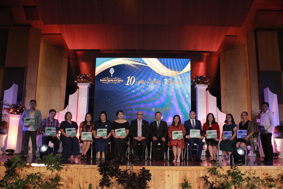 Rev. Fr. Gilbert B. Sales, CICM, PhD with 10 Years Service Awardees