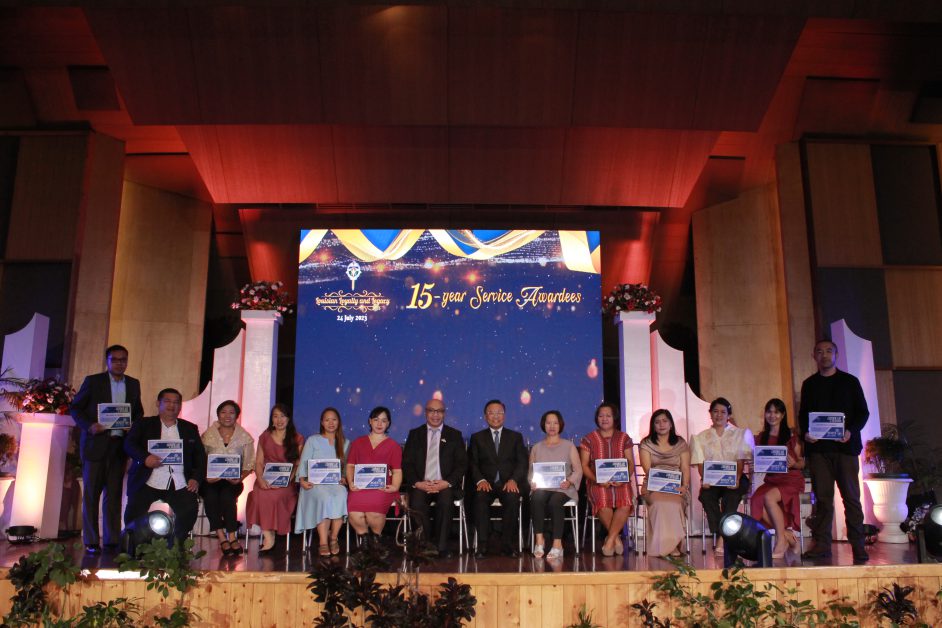 Rev. Fr. Gilbert B. Sales, CICM, PhD with 15 Years Service Awardees