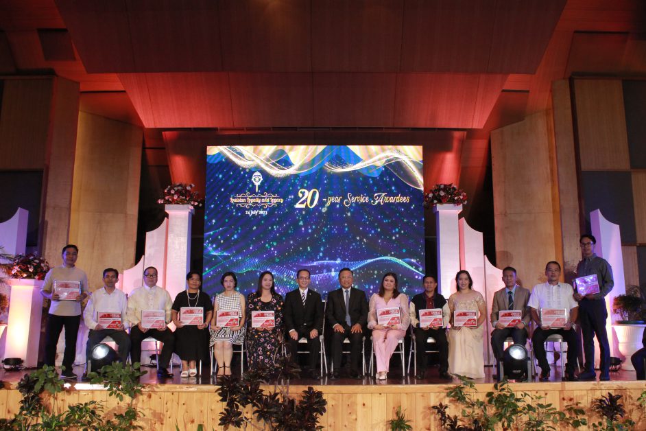 Rev. Fr. Gilbert B. Sales, CICM, PhD with 20 Years Service Awardees