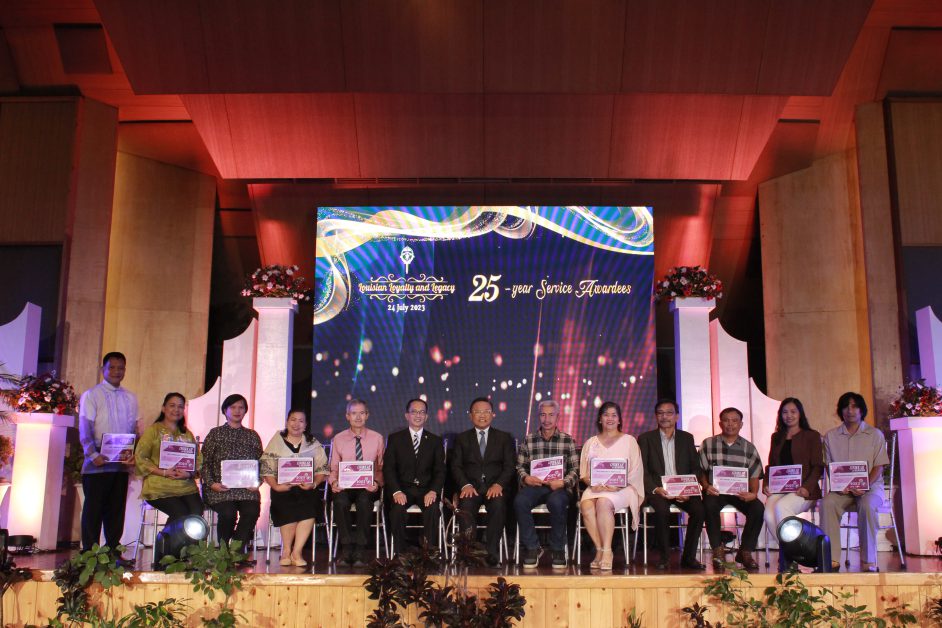 Rev. Fr. Gilbert B. Sales, CICM, PhD with 25 Years Service Awardees