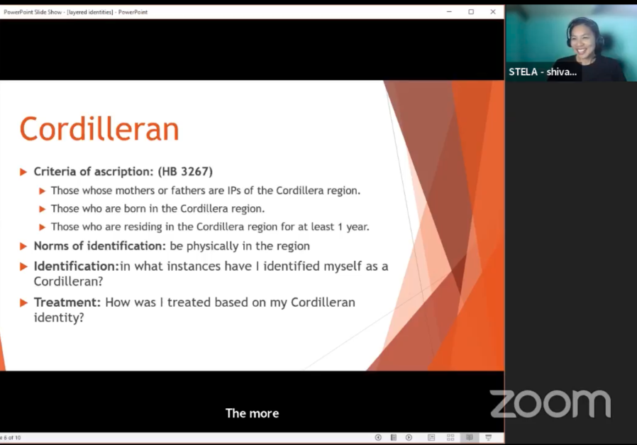 Dr. Shivanee Dolo in the 36th Cordillera Month Celebration Webinar Series