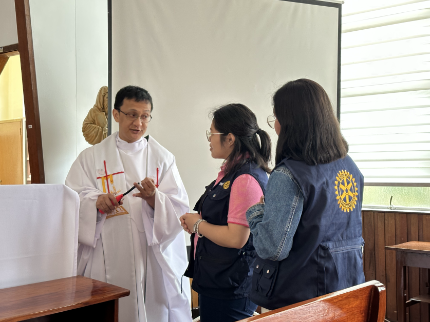 Fr. Neil Conducts a Holy Mass