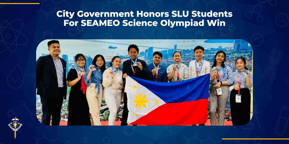 SEAMEO Science Olympiad Baguio City officials acclaimed and commended nine Saint Louis University (SLU) Junior High School students for winning the Best Completer Finisher Award at the 2nd Southeast Asian Ministers of Education Organization (SEAMEO) Science Olympiad held in Penang, Malaysia.