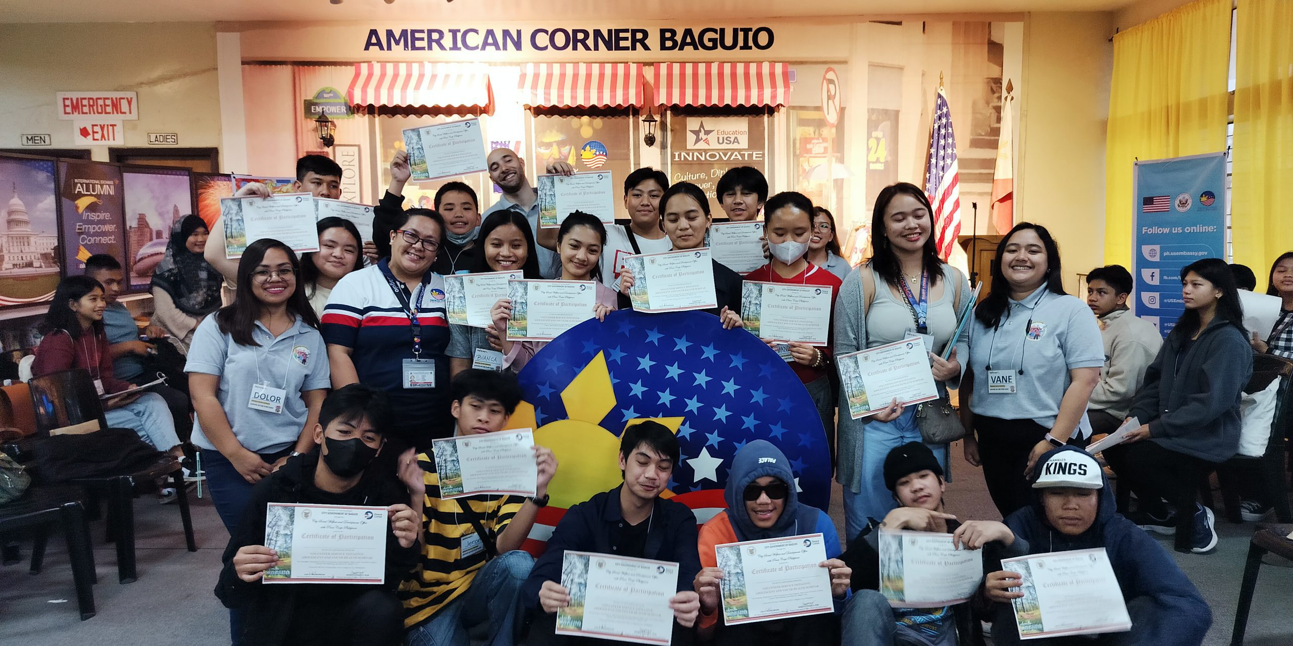 with participants1 American Corner Baguio