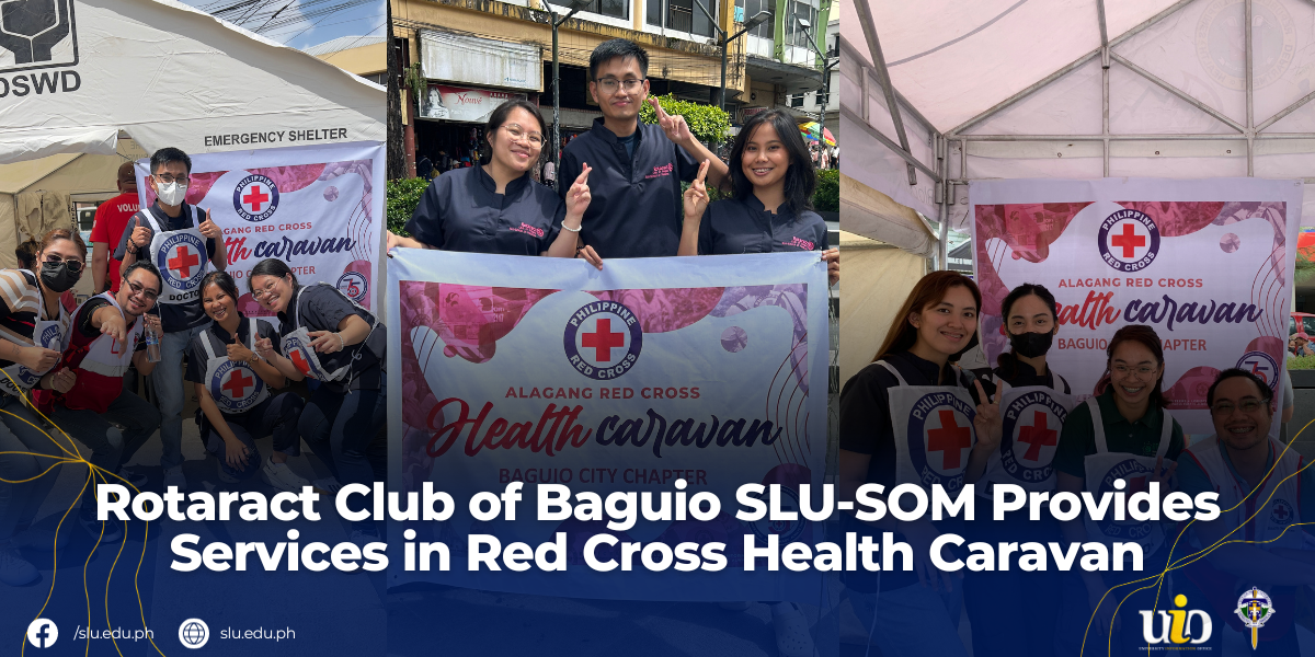 Rotaract Club of Baguio SLU-SOM Provides Services in Red Cross Health Caravan