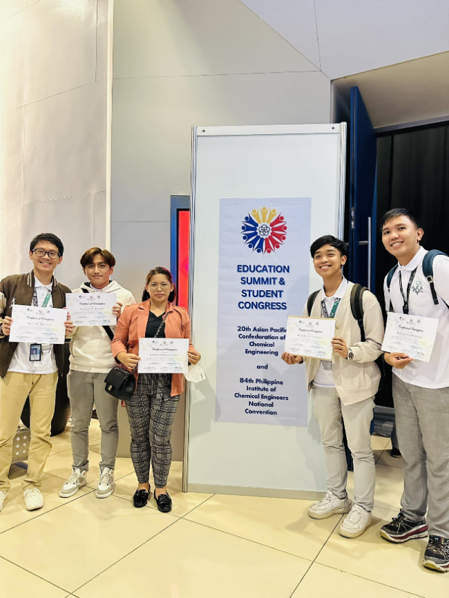 National Quiz Bee Participants (Madriaga, Arnobit, Kimpay, Permato, Valdez)