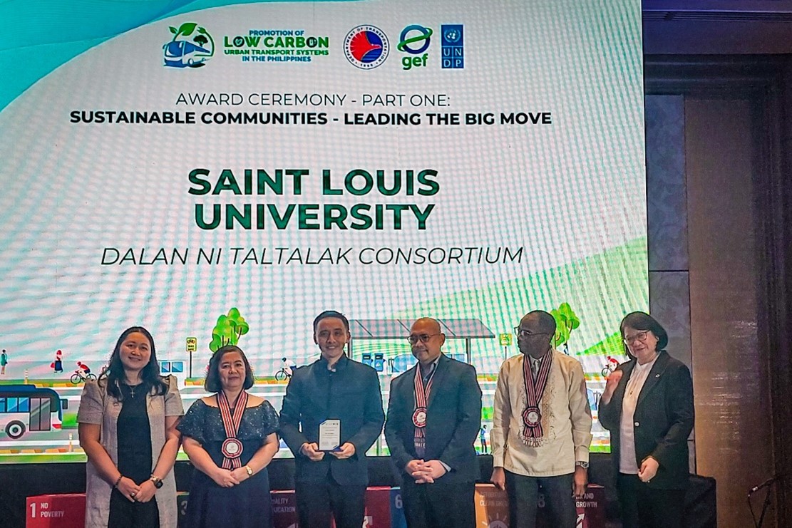 SLU receives recognition from DOTr and UNDP for key role in Low Carbon Transport Project