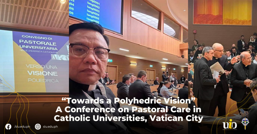 Rev. Fr. Gilbert B. Sales, CICM attends Conference on Pastoral Care in Catholic Universities in Vatican City