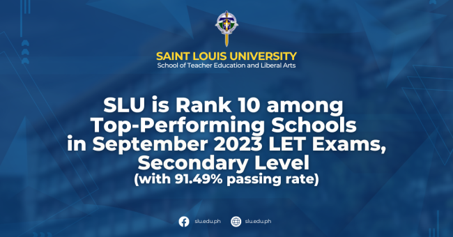 Congratulatory LET EXAM September 2023 Licensure Examination for Teachers