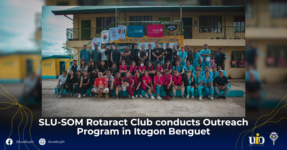 SLU-SOM Rotaract Club conducts Outreach Program in Itogon Benguet