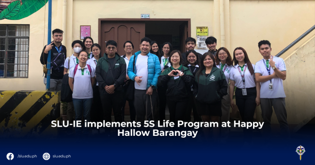 SLU-IE implements 5S Life Program at Happy Hallow Barangay