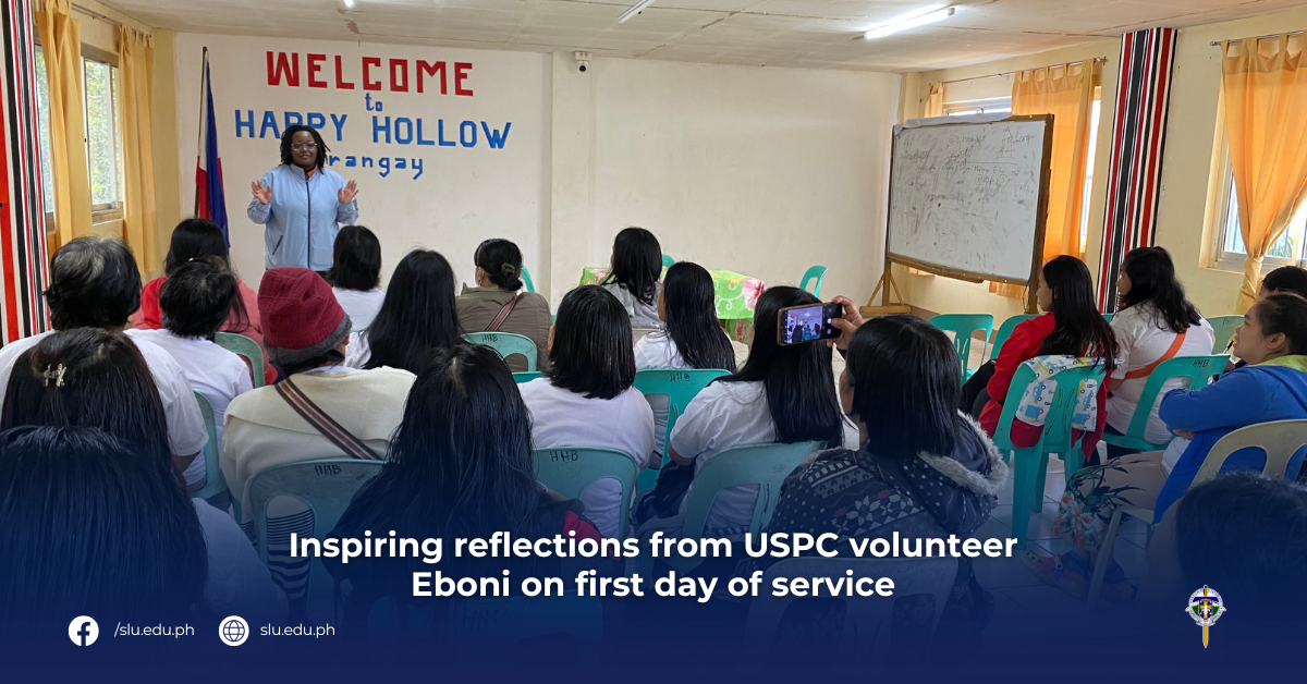 Inspiring reflections from USPC volunteer Eboni on first day of service