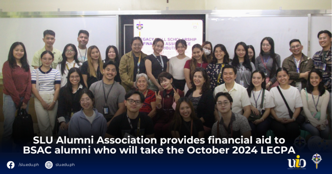 SLU Alumni Association provides financial aid to BSAC alumni who will take the October 2024 LECPA