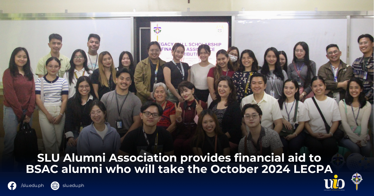 SLU Alumni Association provides financial aid to BSAC alumni who will take the October 2024 LECPA