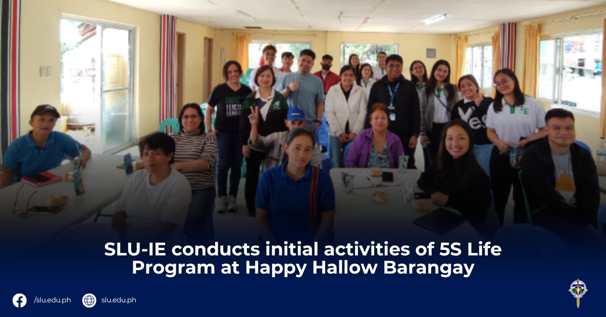 SLU-IE conducts initial activities of 5S Life Program at Happy Hallow Barangay