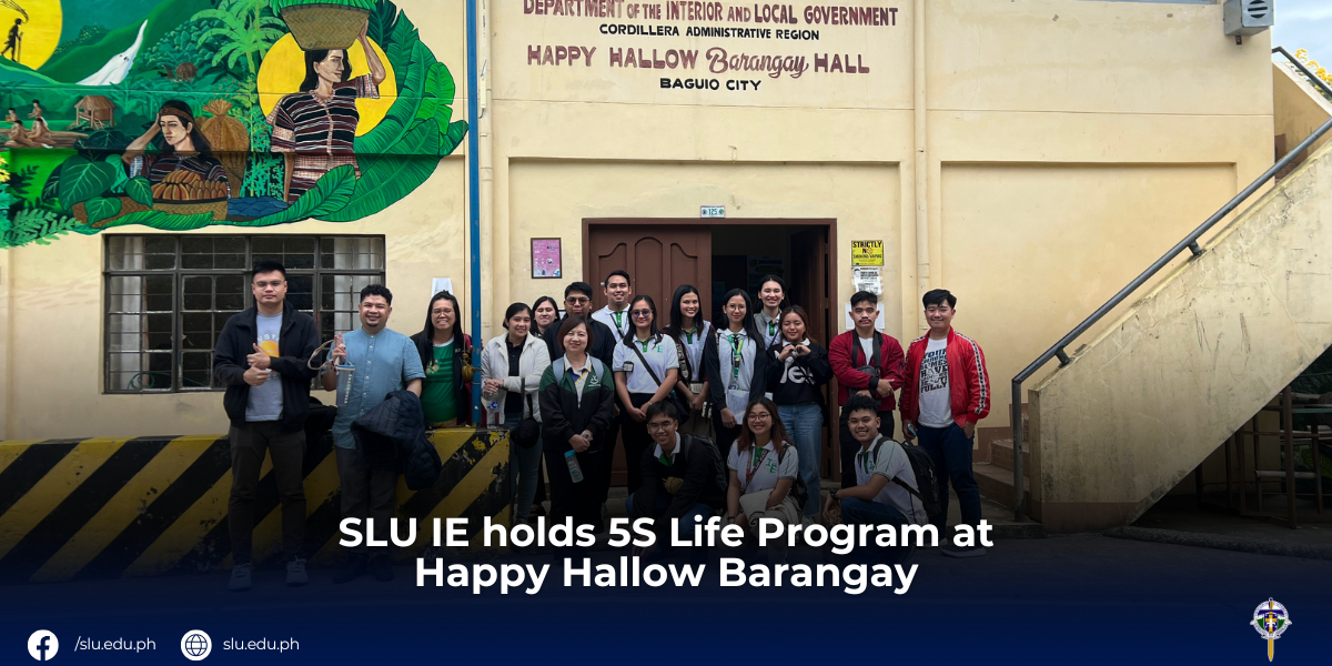 SLU IE holds 5S Life Program at Happy Hallow Barangay
