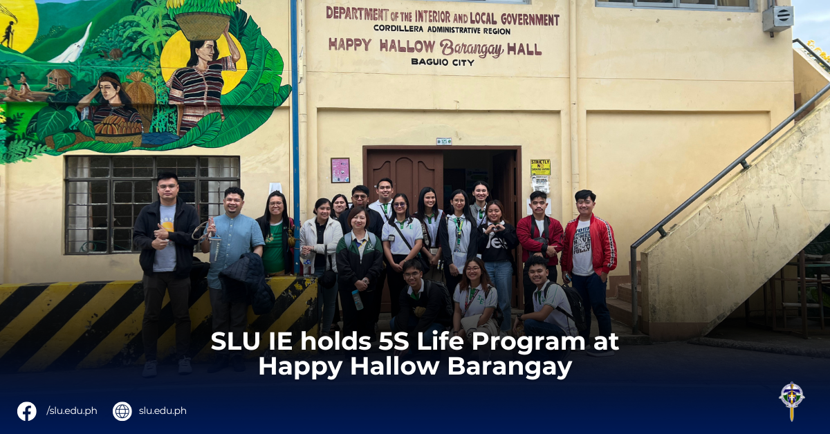 SLU IE holds 5S Life Program at Happy Hallow Barangay