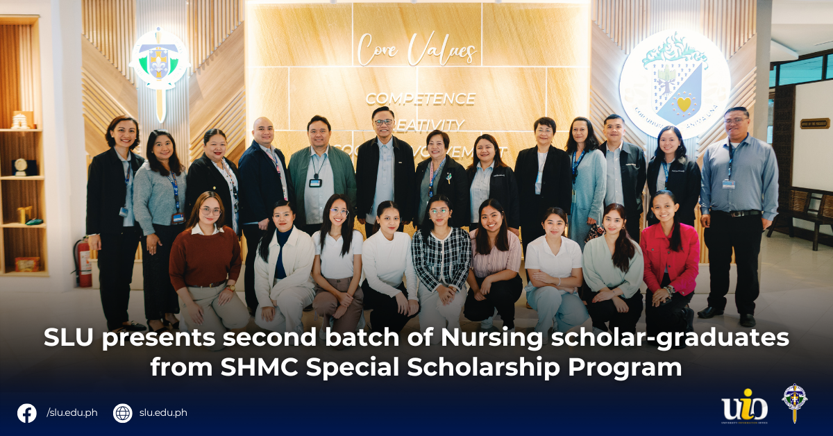 SLU presents second batch of Nursing scholar-graduates from SHMC Special Scholarship Program