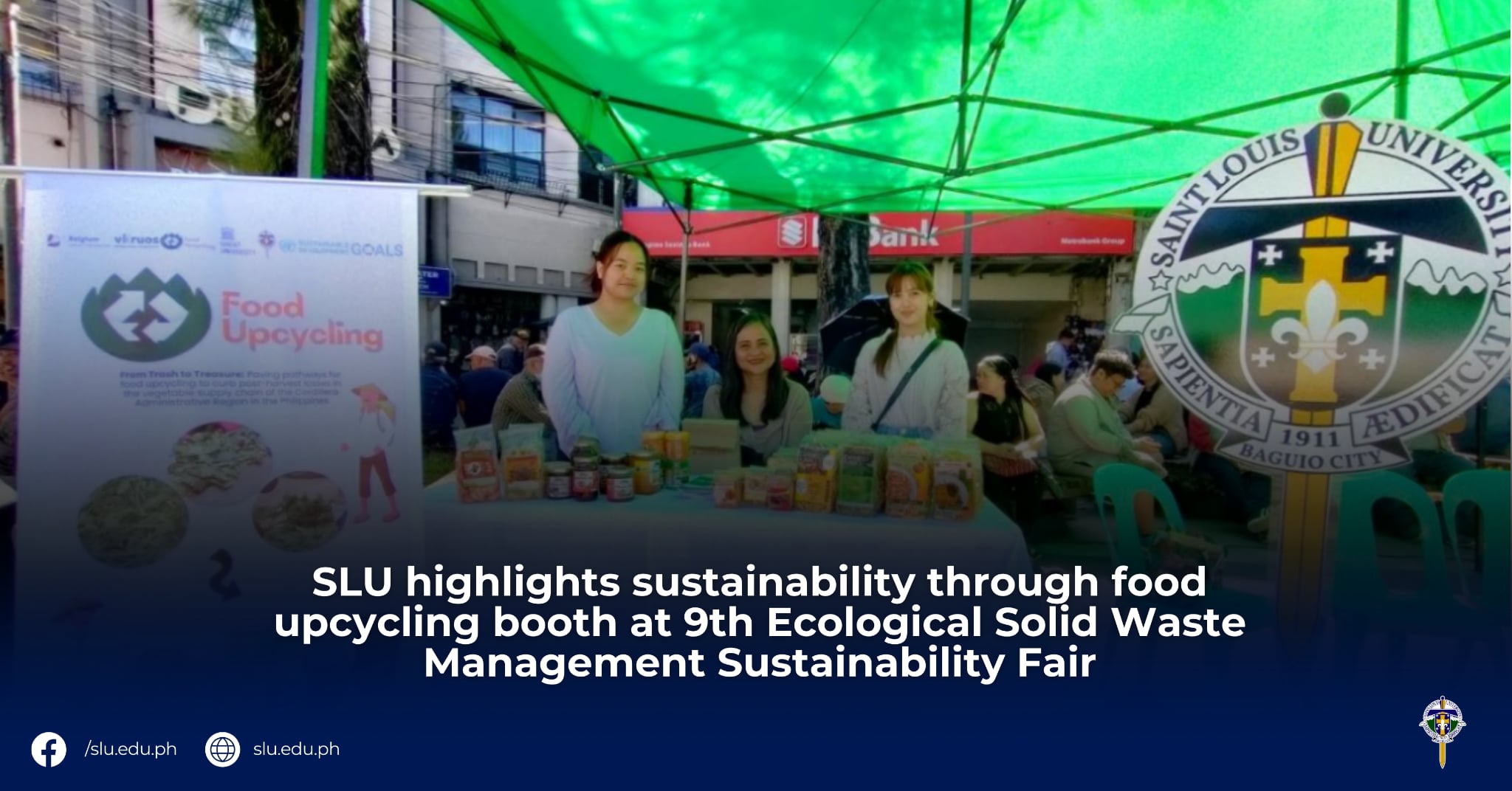SLU highlights sustainability through food upcycling booth at 9th Ecological Solid Waste Management Sustainability Fair