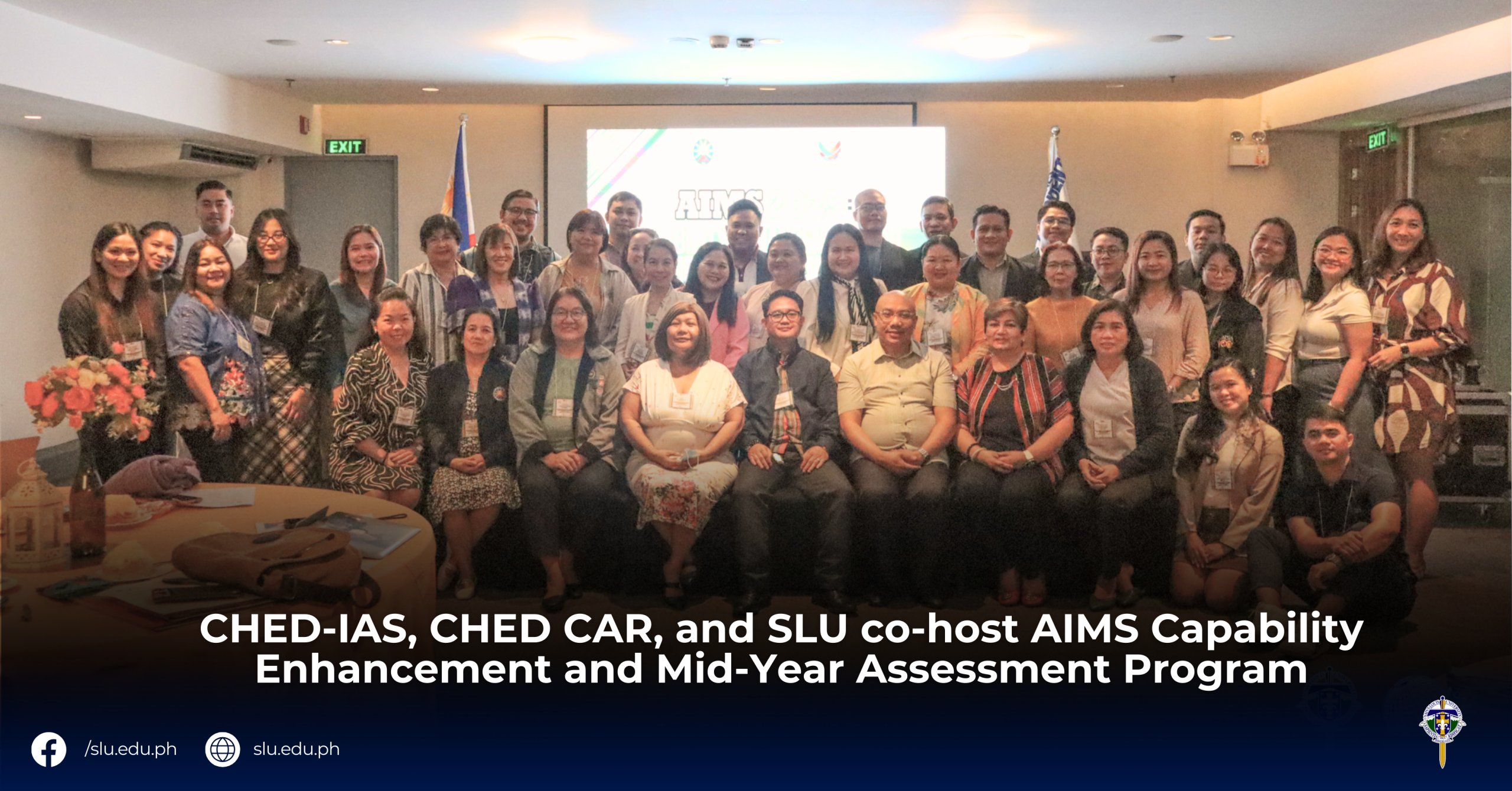 CHED-IAS, CHED CAR, and SLU co-host AIMS Capability Enhancement and Mid-Year Assessment Program