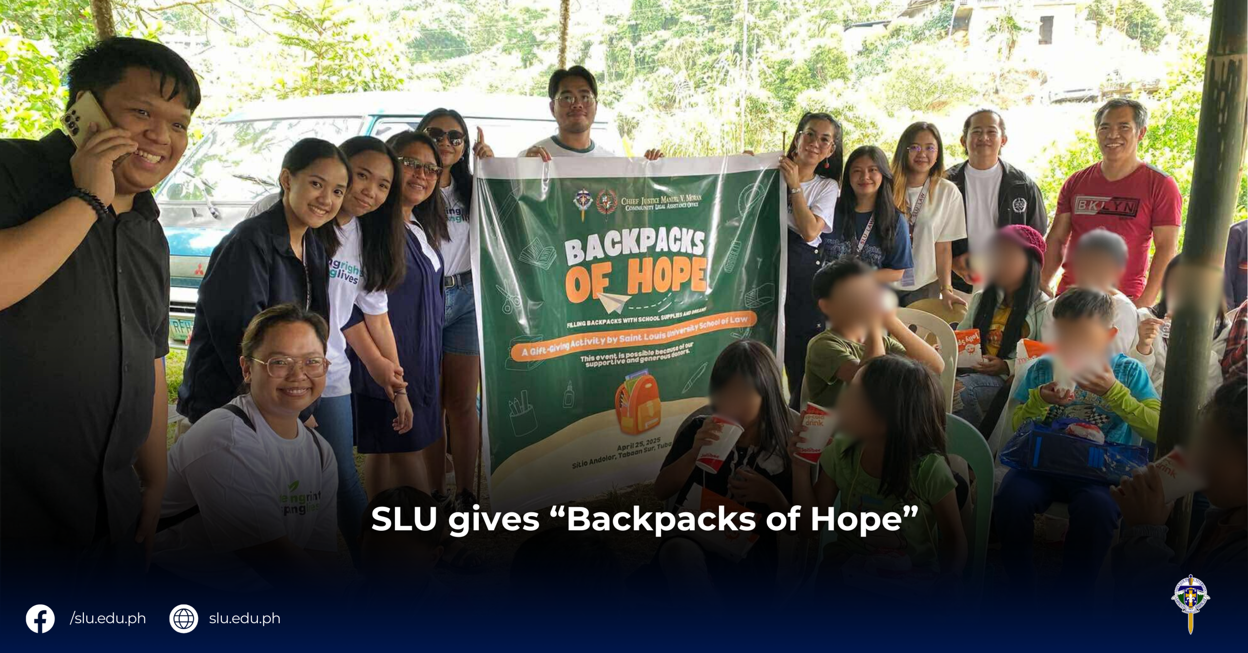 SLU gives “Backpacks of Hope”