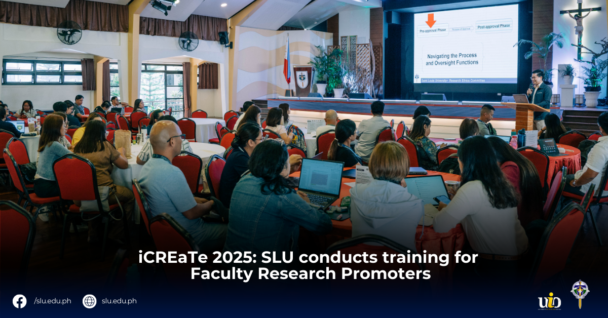 iCREaTe 2025: SLU conducts training for Faculty Research Promoters