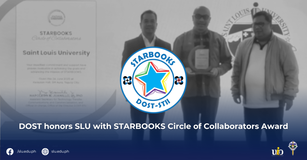 DOST honors SLU with STARBOOKS Circle of Collaborators Award