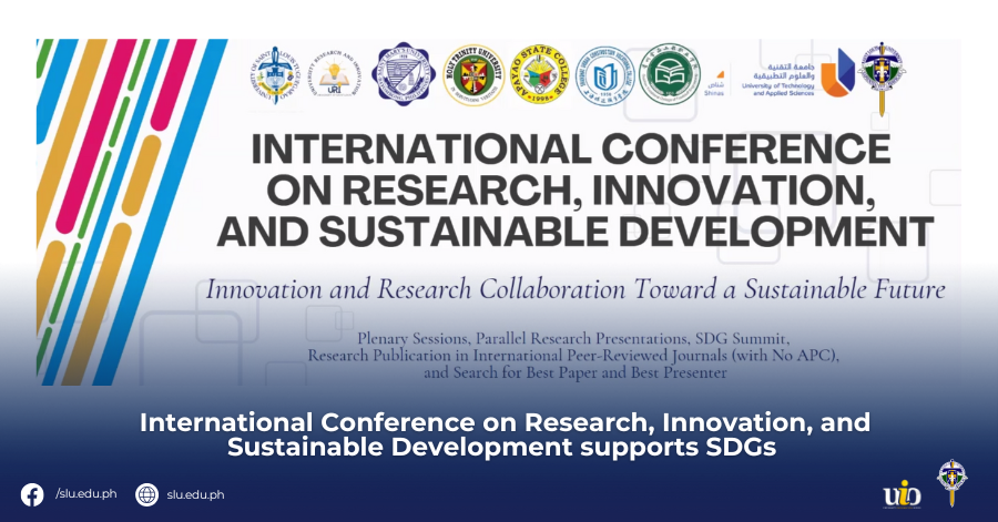 International Conference on Research, Innovation, and Sustainable Development supports SDGs 