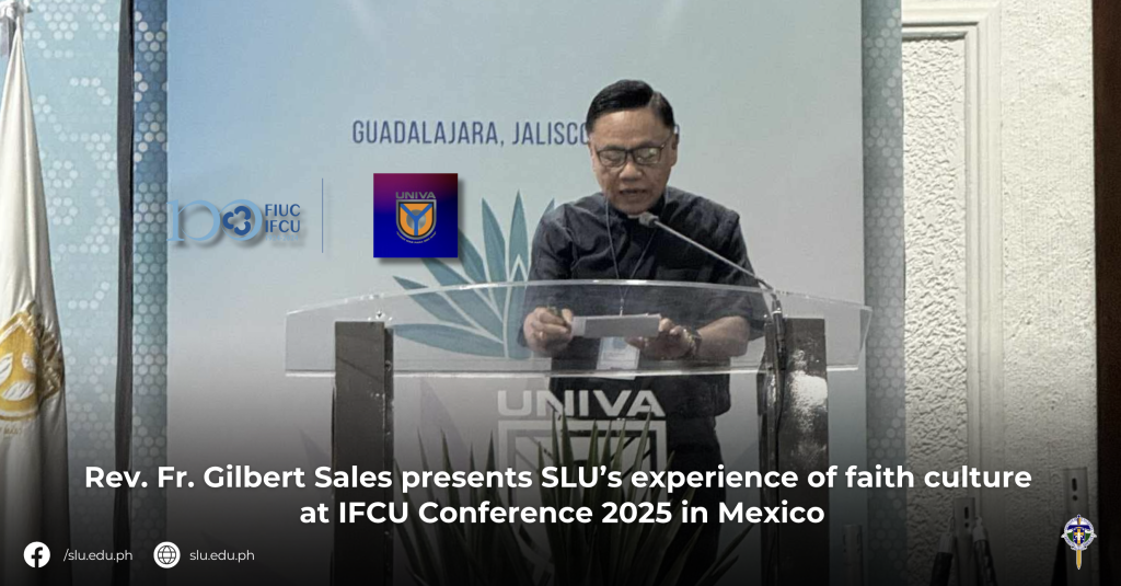 Rev. Fr. Gilbert Sales presents SLU’s experience of faith culture at IFCU Conference 2025 in Mexico