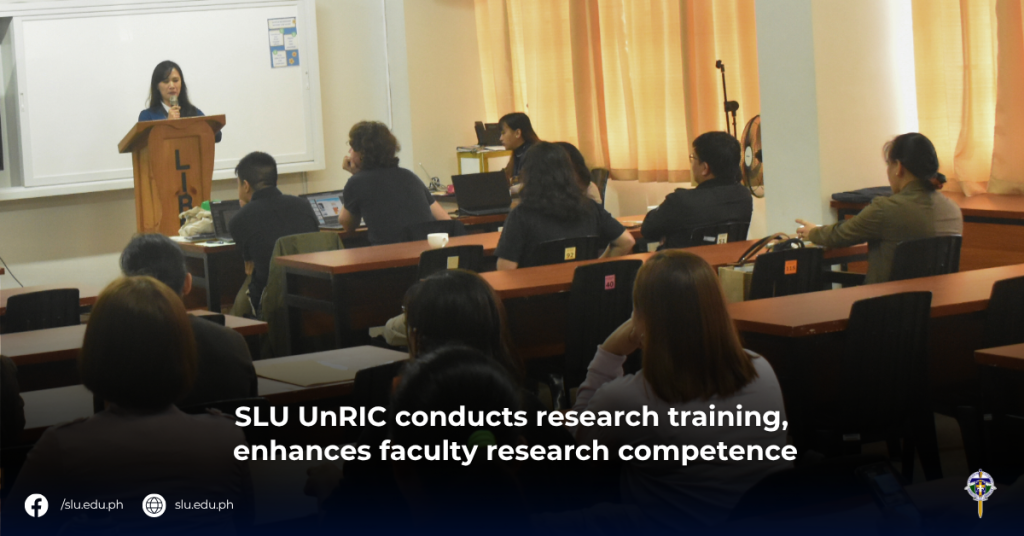 SLU UnRIC conducts research training, enhances faculty research competence