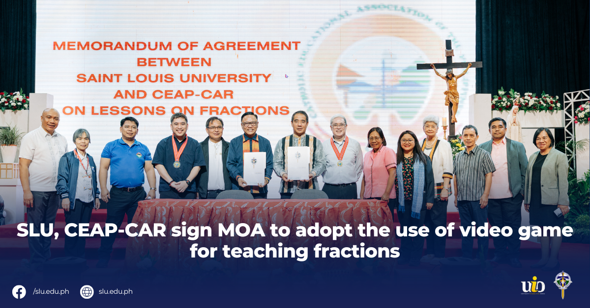 SLU, CEAP-CAR sign MOA to adopt the use of video game for teaching fractions