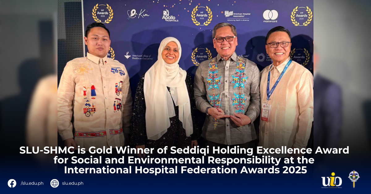 SLU-SHMC is Gold Winner of Seddiqi Holding Excellence Award for Social and Environmental Responsibility at the International Hospital Federation Awards 2025