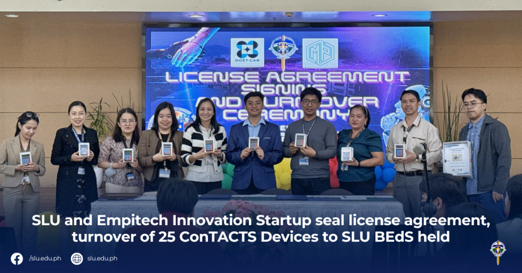 SLU and Empitech Innovation Startup seal license agreement, turnover of 25 ConTACTS Devices to SLU BEdS held